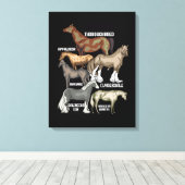 Toile Cheval Naît Cheval Équitation Cadeau Femmes Chevau (Insitu (Plancher de Bois))