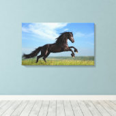Toile Cheval noir (Insitu (Plancher de Bois))