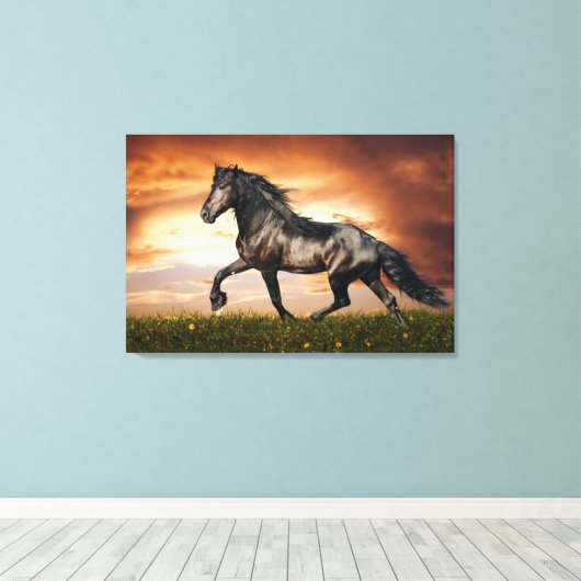 Toile cheval noir (Insitu (Plancher de Bois))