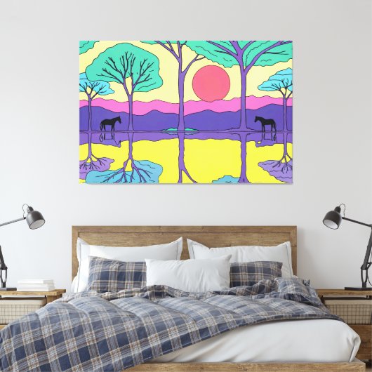 TOILE CHEVAL NOIR (Insitu(Chambre))