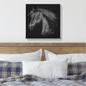 Toile Cheval : Noir (Insitu(Chambre))