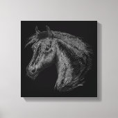 Toile Cheval : Noir (Recto)