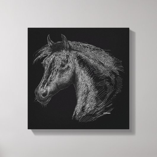 Toile Cheval : Noir (Recto)