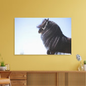Toile cheval noir à longue crinière (Insitu(Salon))