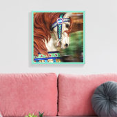 Toile Cheval peint Joyeux tour 6 dans une série (Insitu(Salon))