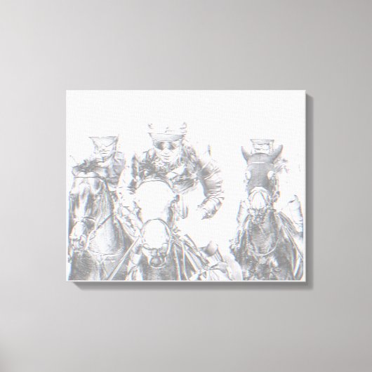 Toile Cheval Racing Jockey Riding Canvas Imprimer (Recto)