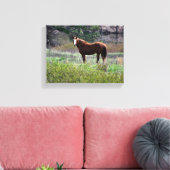 Toile Cheval regardant en arrière (Insitu(Salon))