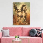 Toile Cheval sauvage et couleurs chaudes (Insitu(Salon))
