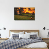 Toile Cheval solitaire au coucher du soleil (Insitu(Chambre))