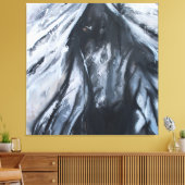 Toile cheval sombre (Insitu(Salon))