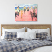 Toile Cheval sur la plage à Tahiti (Paul Gaugin) (Insitu(Chambre))