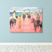 Toile Cheval sur la plage à Tahiti (Paul Gaugin) (Insitu (Plancher de Bois))