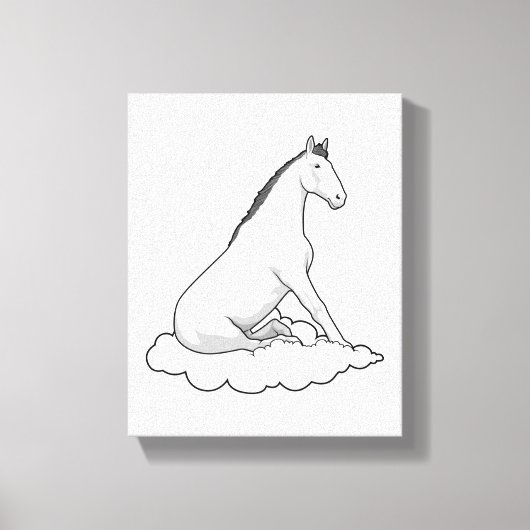 Toile Cheval sur nuage (Recto)