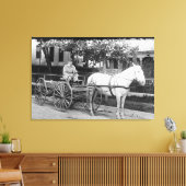 Toile Cheval tirant Livraison Wagon photo (Insitu(Salon))