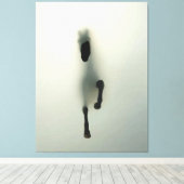Toile Cheval traversant le brouillard (Insitu (Plancher de Bois))