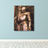 Toile Chevalier en armure (Insitu (Plancher de Bois))