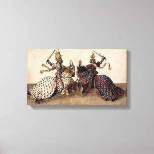 Toile Chevaliers joutant