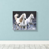 Toile Chevaux à lancer l'oreiller (Insitu (Plancher de Bois))