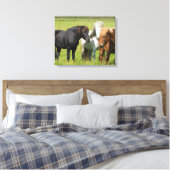 Toile Chevaux dans le ranch, sud de l'Islande (Insitu(Chambre))