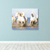 Toile Chevaux de Camargue (Insitu (Plancher de Bois))