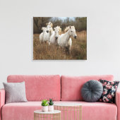 Toile Chevaux de Camargue en course (Insitu(Salon))