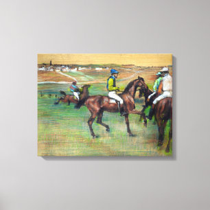 Toile Chevaux de course d'Edgar Degas
