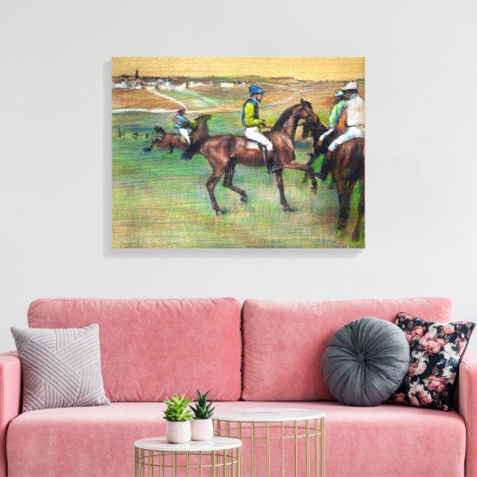 Toile Chevaux de course Edgar Degas (Insitu(Salon))