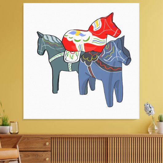 Toile Chevaux de Dala (Insitu(Salon))