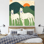 Toile Chevaux des Highlands (Insitu(Chambre))