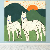 Toile Chevaux des Highlands (Insitu (Plancher de Bois))