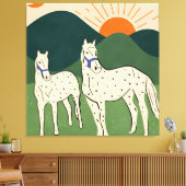 Toile Chevaux des Highlands (Insitu(Salon))