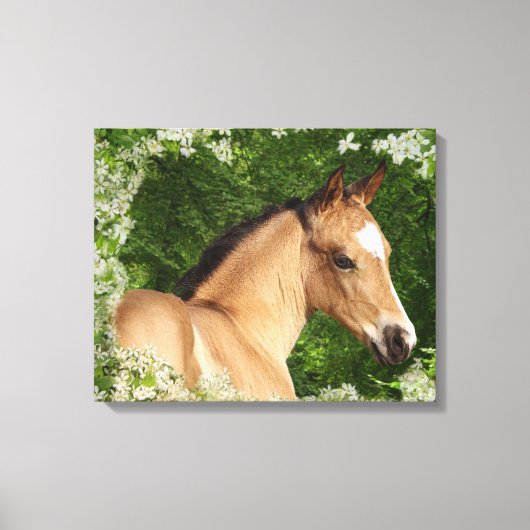 Toile Chevaux d'Imaginaire : Fleurs (Recto)