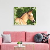 Toile Chevaux d'Imaginaire : Fleurs (Insitu(Salon))