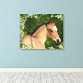 Toile Chevaux d'Imaginaire : Fleurs (Insitu (Plancher de Bois))