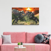 Toile Chevaux d'Imaginaire : Magie noire (Insitu(Salon))