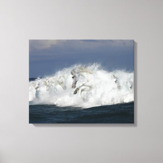 Toile Chevaux d'Imaginaire : Mer (Recto)
