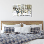 Toile Chevaux d'Imaginaire : Wonderland d'hiver (Insitu(Chambre))