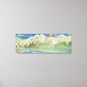 Toile Chevaux du roi Neptune par Walter Crane