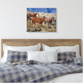 Toile Chevaux errant dans les collines (Insitu(Chambre))