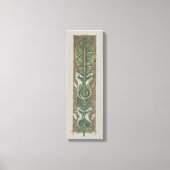 Toile Chevaux marins et algues, Art nouveau vintage (Recto)