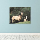 Toile Chevaux Mustang Sauvages 6 (Insitu (Plancher de Bois))