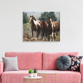 Toile Chevaux Mustang Sauvages 7 (Insitu(Salon))