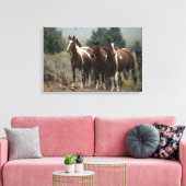 Toile Chevaux Mustang Sauvages 7 (Insitu(Salon))