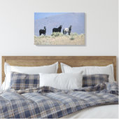 Toile Chevaux Mustang sauvages dans le désert 3 (Insitu(Chambre))