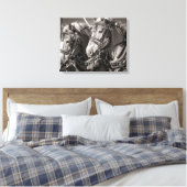 Toile Chevaux roux de Belgique (Insitu(Chambre))