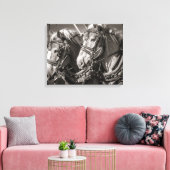 Toile Chevaux roux de Belgique (Insitu(Salon))