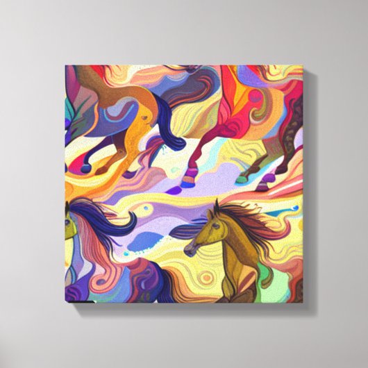 Toile Chevaux sauvages (Recto)