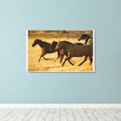Toile Chevaux sauvages (Insitu (Plancher de Bois))