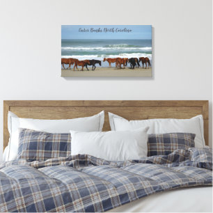 Toile Chevaux sauvages Banques extérieures OBX Corolla N