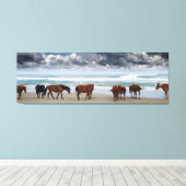 Toile Chevaux sauvages Banques extérieures OBX Corolla N (Insitu (Plancher de Bois))